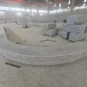 忻州 芝麻白异形坐凳，自然面光面弧形加工