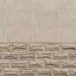 忻州 黄金麻自然面蘑菇石配荔枝面干挂