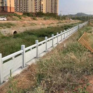 忻州 白麻河道栏杆效果展示图