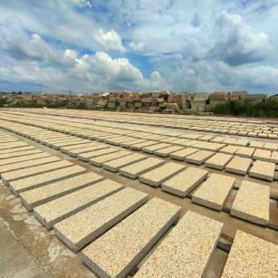 忻州 黄金麻荔枝面花岗岩石材地铺石防护中