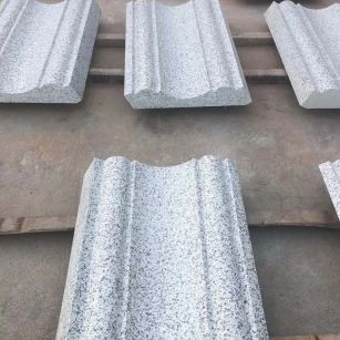 忻州 白麻花岗岩光面别墅线条