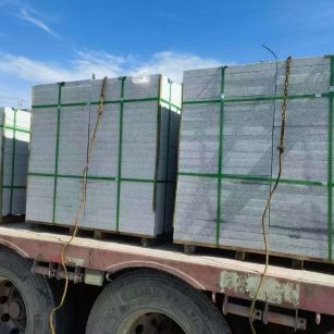 忻州 芝麻白花岗岩地铺石装车日常