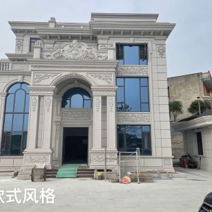 忻州 白麻花岗岩别墅外墙干挂