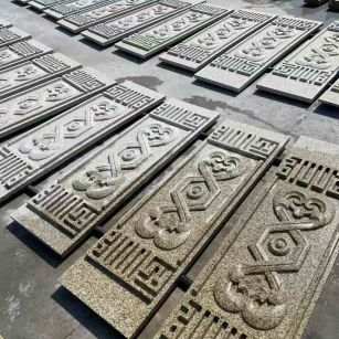 忻州 黄金麻花岗岩外墙雕刻板