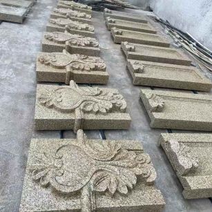 忻州 黄金麻花岗岩别墅外墙雕刻板