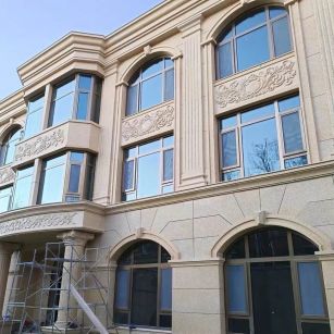 忻州 黄金麻花岗岩别墅外墙干挂