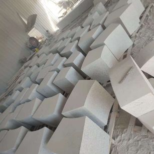 忻州 白麻花岗岩异形坐凳