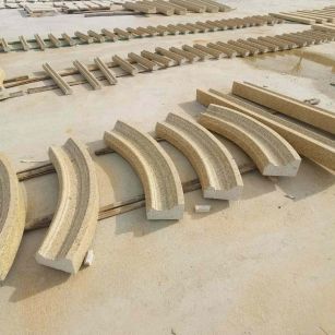 忻州 黄金麻花岗岩别墅线条