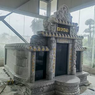 忻州 芝麻白墓碑效果展示图