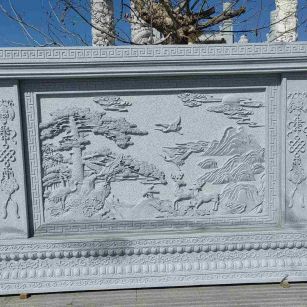 忻州 芝麻白大型照壁，屏风，影壁