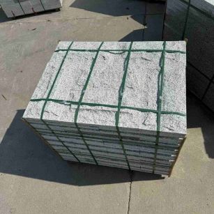 忻州 白麻花岗岩石材自然面蘑菇石成品