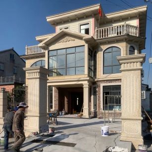 忻州 黄金麻花岗岩荔枝面别墅外墙干挂私家专属