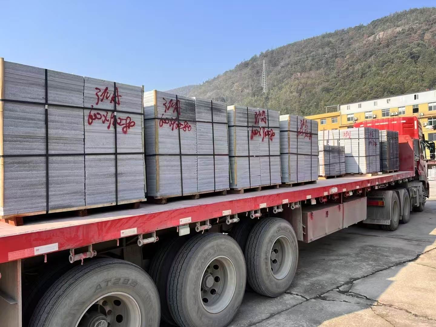 忻州 芝麻灰地铺石出货日常