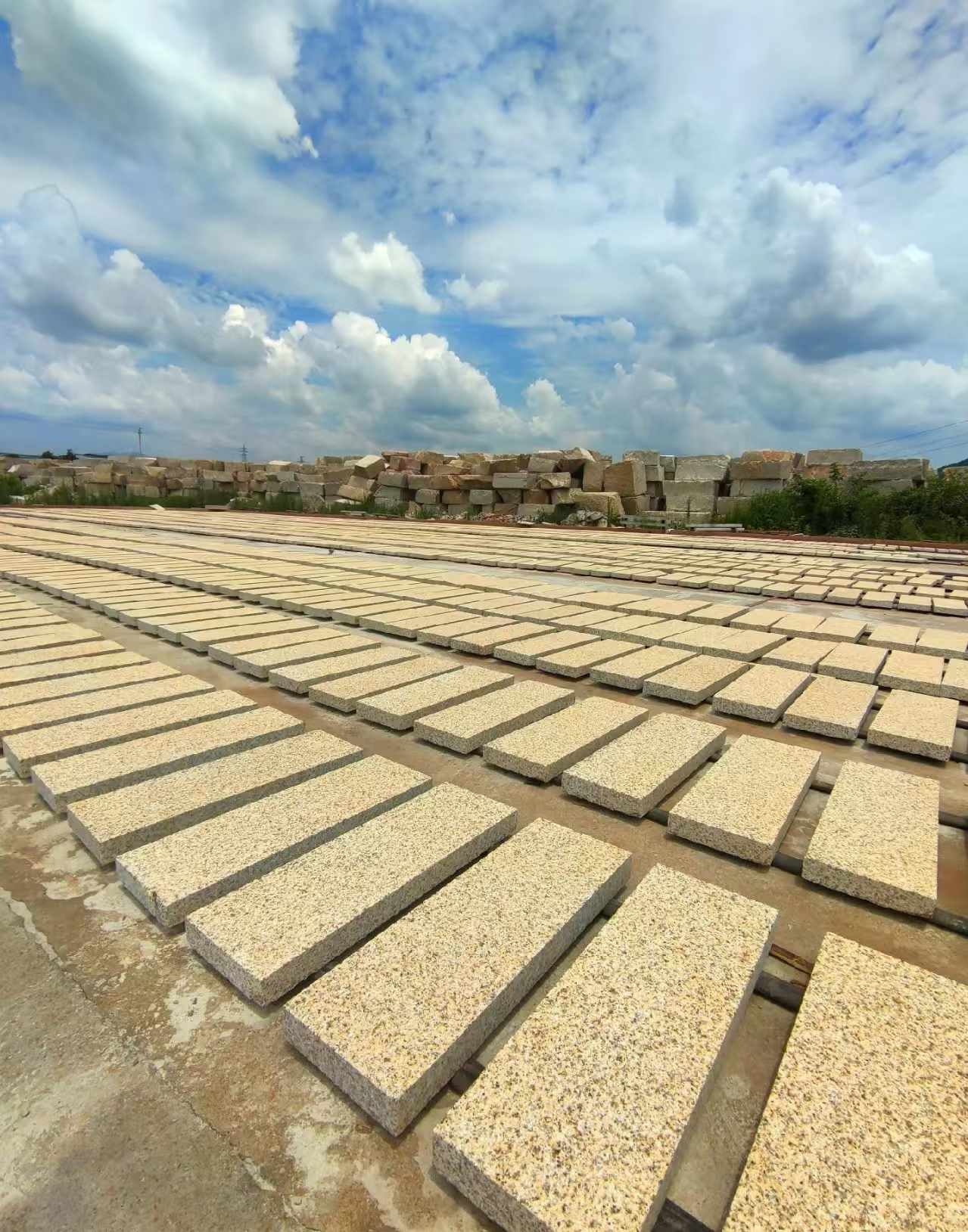 忻州 黄金麻荔枝面花岗岩石材地铺石防护中