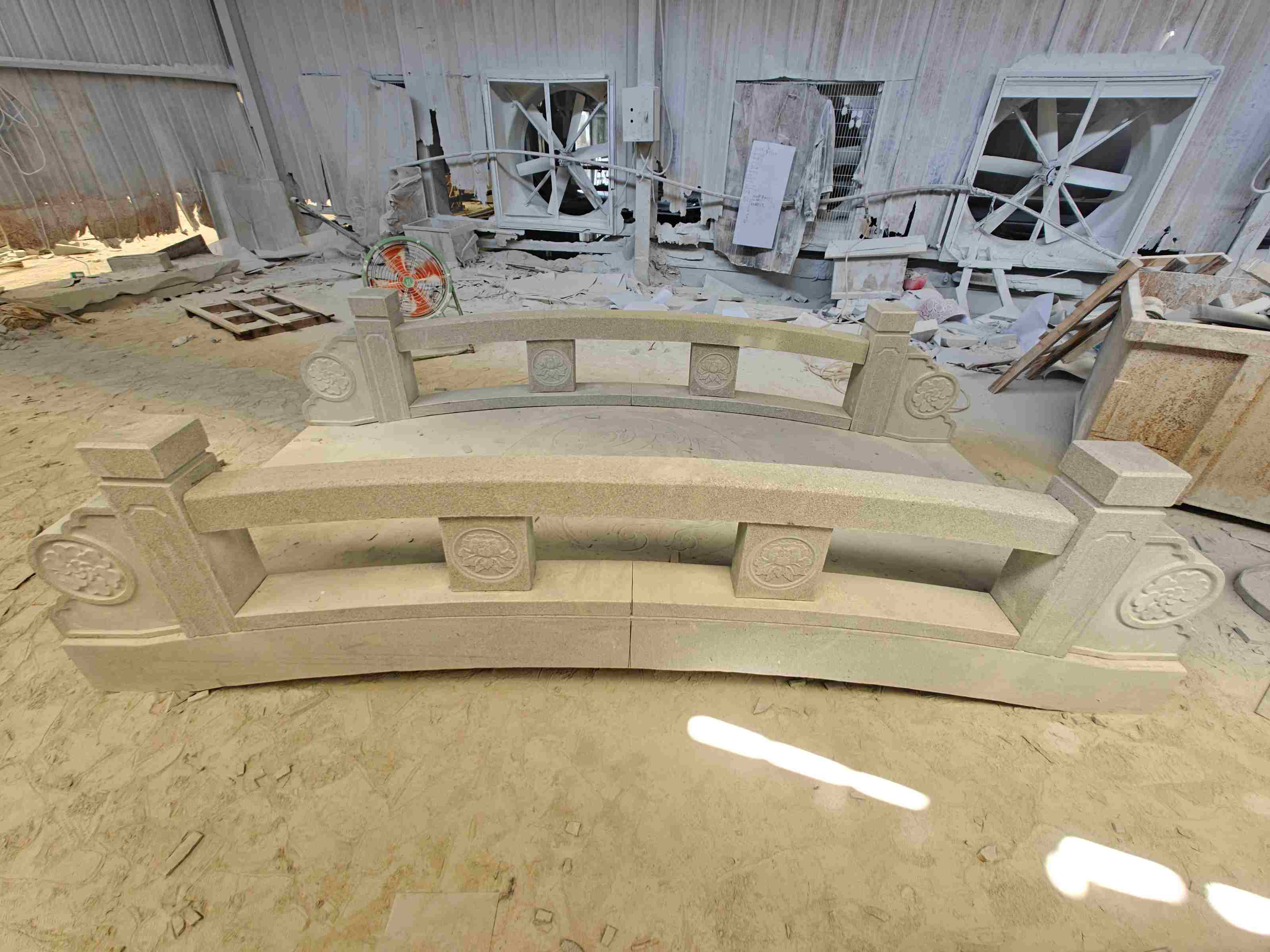 忻州 芝麻灰花岗岩异形加工-拱桥，石桥