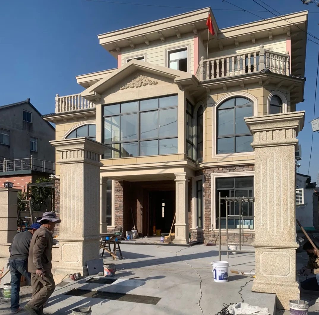 忻州 黄金麻花岗岩荔枝面别墅外墙干挂私家专属