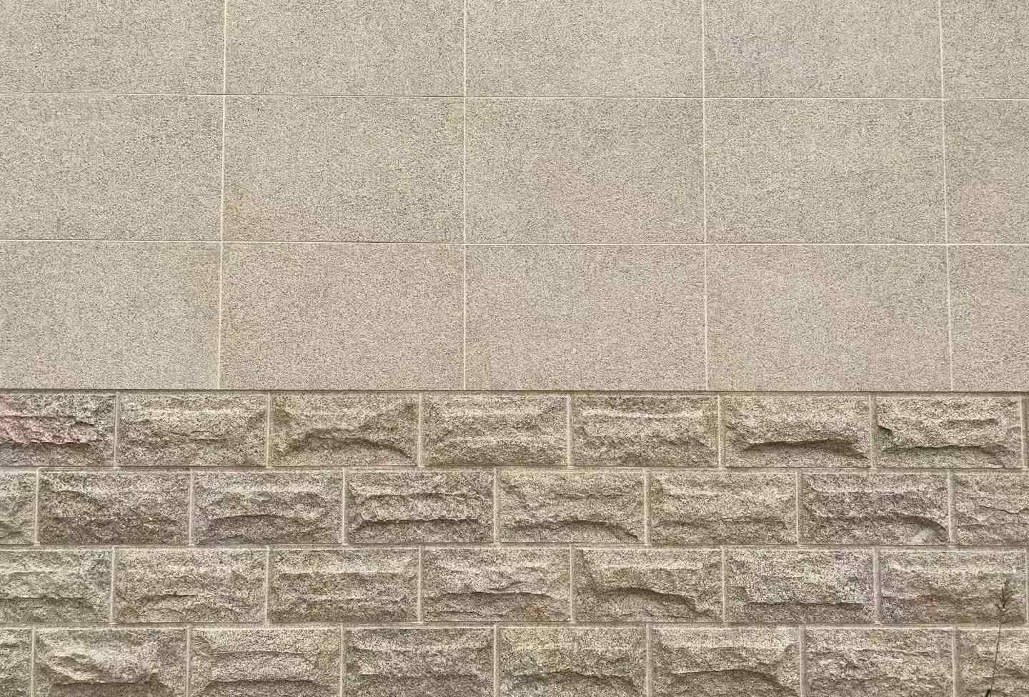 忻州 黄金麻自然面蘑菇石配荔枝面干挂