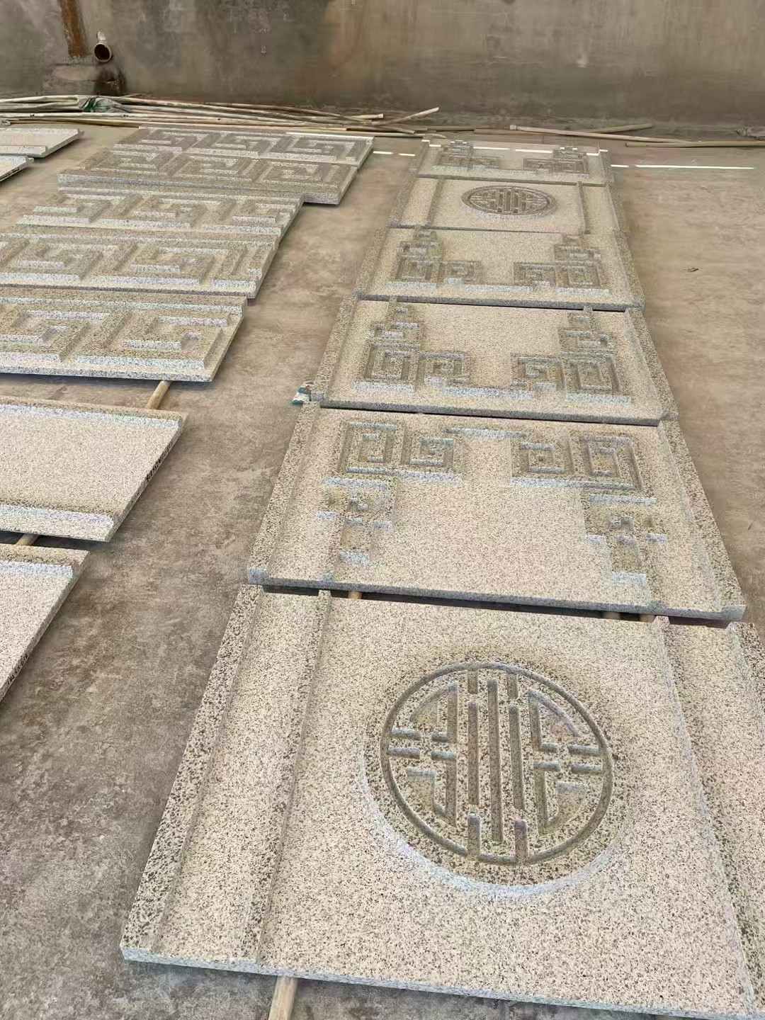 忻州 白麻花岗岩外墙立面雕刻板