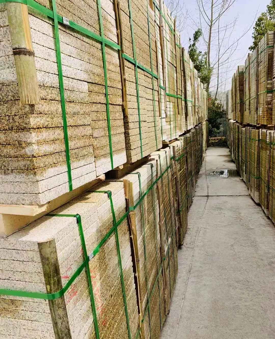 忻州 黄金麻花岗岩荔枝面地铺石