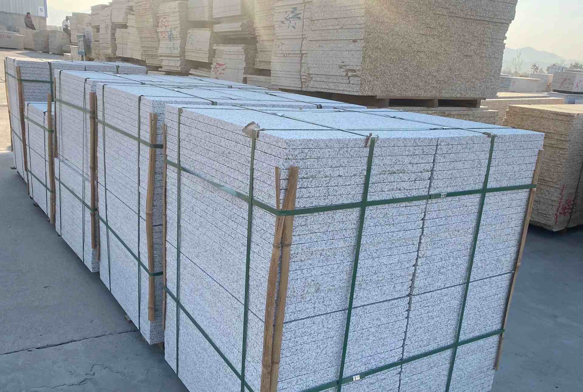 忻州 白麻花岗岩荔枝面地铺石